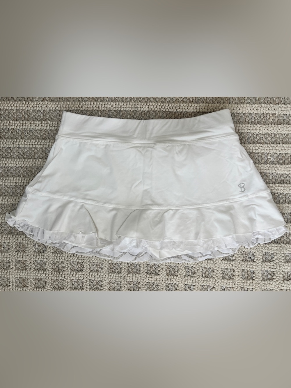 Sofibella White Tennis Built in Shorts Skirt Skort small